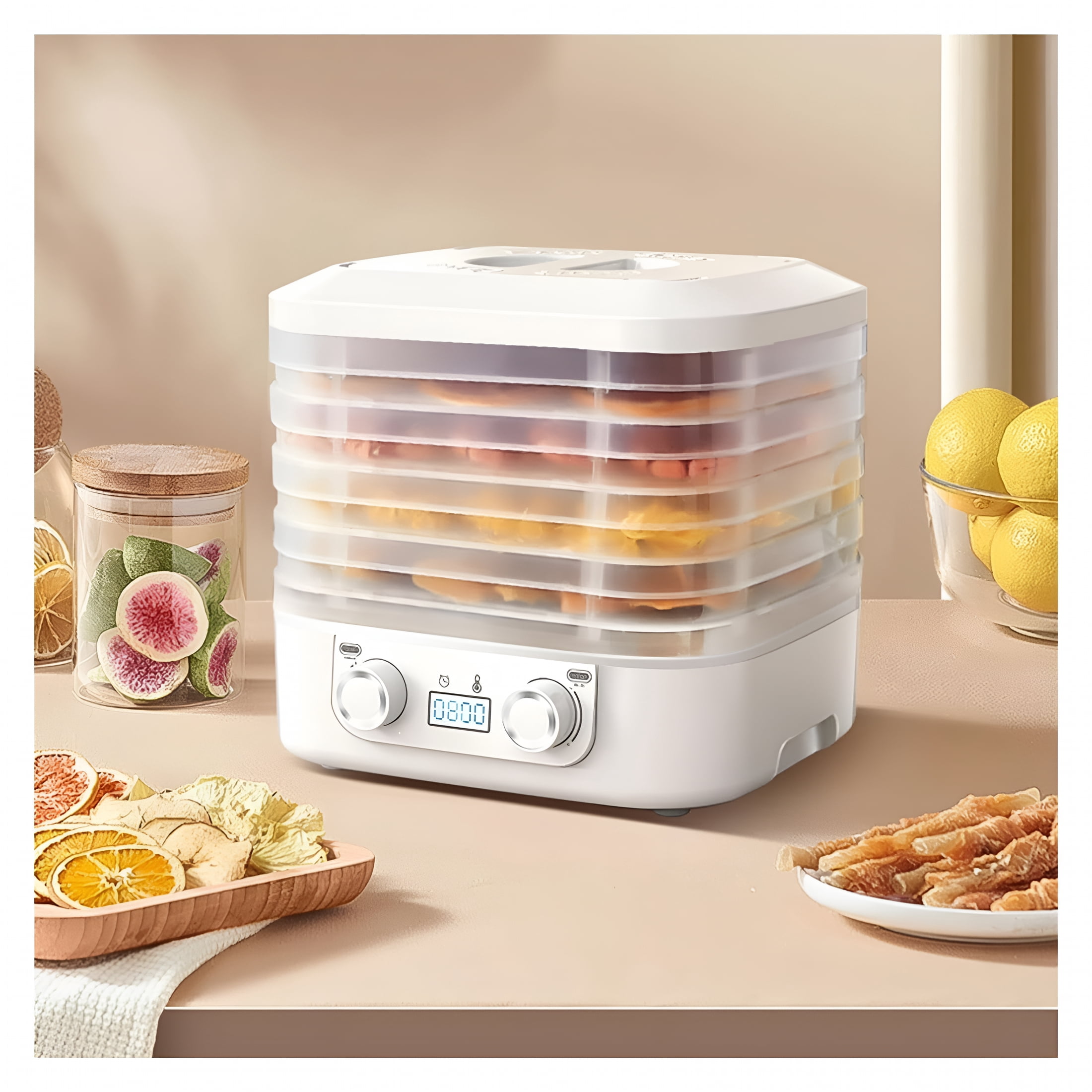 HIBIBUD Home Freeze Dryer for Food Preservation,Digital Multi-Layer Dryer with Adjustable Temperature for Kitchen Use