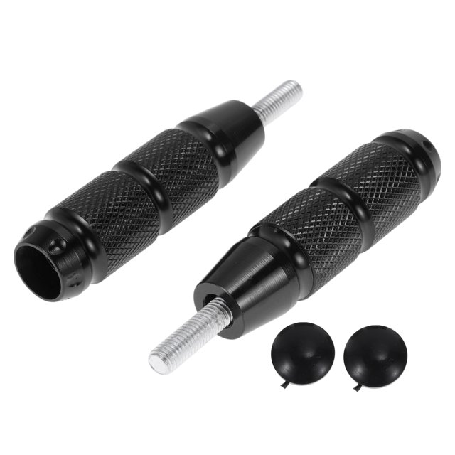 Protector de choque de marco de motocicleta de aleación de aluminio y plástico Unique Bargains 0.71" 0.98" 3.58" Negro 2 juegos