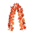 thumbnail image 2 of Sahpxhe Halloween Maple Leaf Garlands Rattan Decor Hanging Wall, Realistic Waterproof Artificial Garland for Home Halloween Thanksgiving Indoor and Outdoor Use 68.9Inch Multicolor, 2 of 6