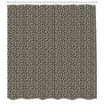 thumbnail image 3 of Ambesonne Jungle Print Shower Curtain, Simplistic Foliage, 69"Wx70"L, Beige and Charcaol Grey, 3 of 3