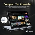 thumbnail image 6 of Dell Plus 16" FHD 2-in-1 Touchscreen Laptop, Intel Core Ultra 7 256V, 16GB RAM, 3TB Storage(2TB SSD+1TB Docking Station Set), Backlit Keyboard, Webcam, Wi-Fi 7, Copilot, Win 11 Pro, Ice Blue, 6 of 8