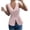 Z57 Pink, variant on Womens Vest Top V Neck Sleeveless Blazer Jackets with Decorative Gold Buttons Slim Fit Elegant Business Casual Office Workout Waistcoat Pink,M