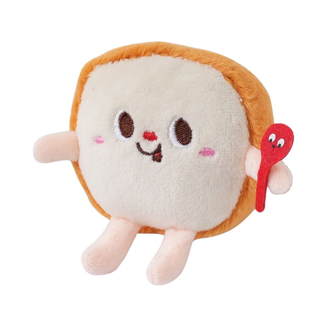 LSLJS Cartoons Plush Hamburger French Hot Dog Chicken Leg Key Chain, Home Accessories