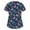 Pink, variant on QATAINLAV Womens Short Sleeve Scrub Tops Cute Animal Printed V Nursing Scrubs Shirt Medical Working Uniform Pocketed T-shirt Holiday Workwear on Sale Blue M