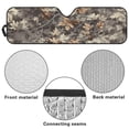 thumbnail image 6 of Uorisanigo Windshield Sunshade, Camo Hunting Print Sun Visor Compatible with Wrangler JK JKU TJ 1997-2018, UV Rays & Heat Protection Accessories for Jeep Wrangler - 52.95*16.14 inches, 6 of 7