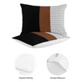 thumbnail image 5 of King Quilt Set 96''x106'', Black Brown Lightweight Summer Bedspread Coverlet Set with 2 Pillow Shams, Contemporary Striped Boho Art Breathable All Season Quilt Bedding for Bedroom/Guest Room, 5 of 6
