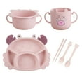 thumbnail image 2 of 6 Pcs 1 Set Children Dining Set Kids Dinning Plate Practical Bowl Simple Cup, 2 of 8
