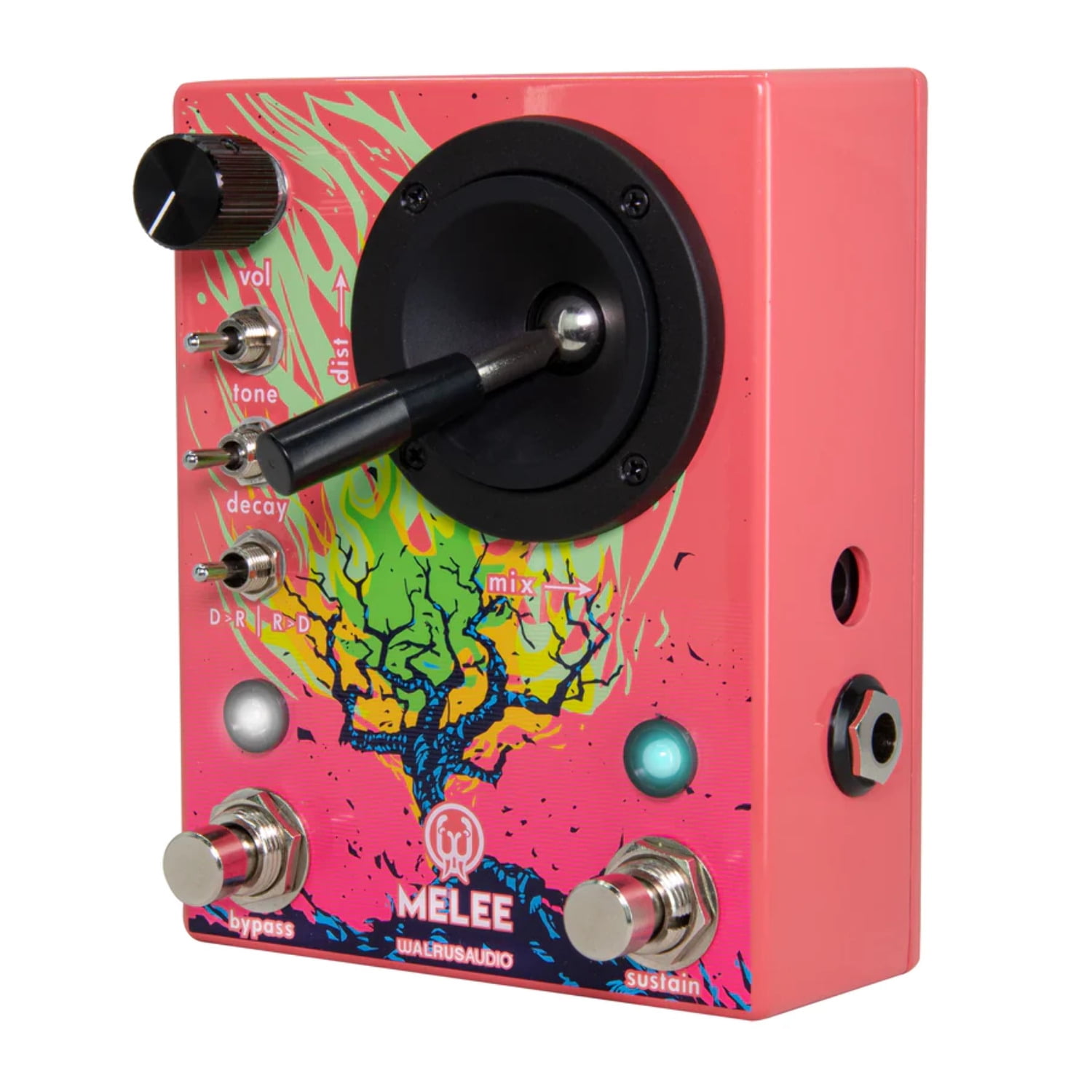 Walrus Audio Melee: Wall of Noise Reverb and Distortion Effects Pedal Pink