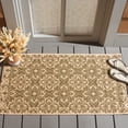 thumbnail image 2 of SAFAVIEH Courtyard Austin Geometric Indoor/Outdoor Area Rug, 2'7" x 5', Green/Cream, 2 of 10