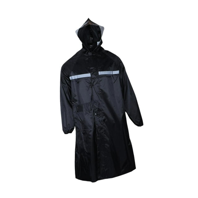 TISHITA Imperméable à Capuche Mode Poncho de Pluie pour Adultes Cyclisme Sport Extérieur Noir