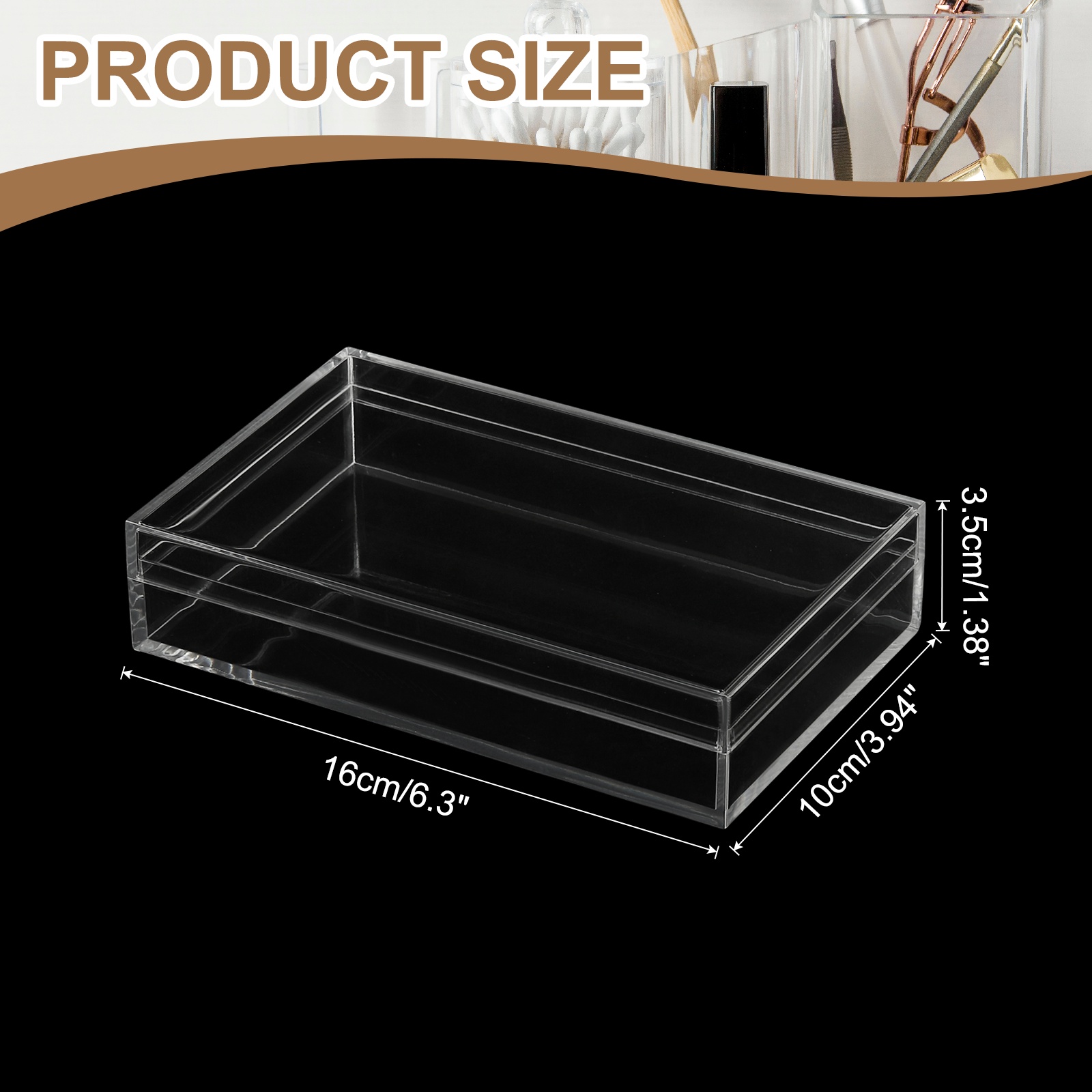 Bote de rangement transparente 5 tiroirs pour boucles doreilles 120