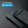 thumbnail image 6 of Encased Thin Armor for iPhone Air Magnetic Case (Compatible with MagSafe) Slim Flexible Rubber Grip Cover (Black), 6 of 8