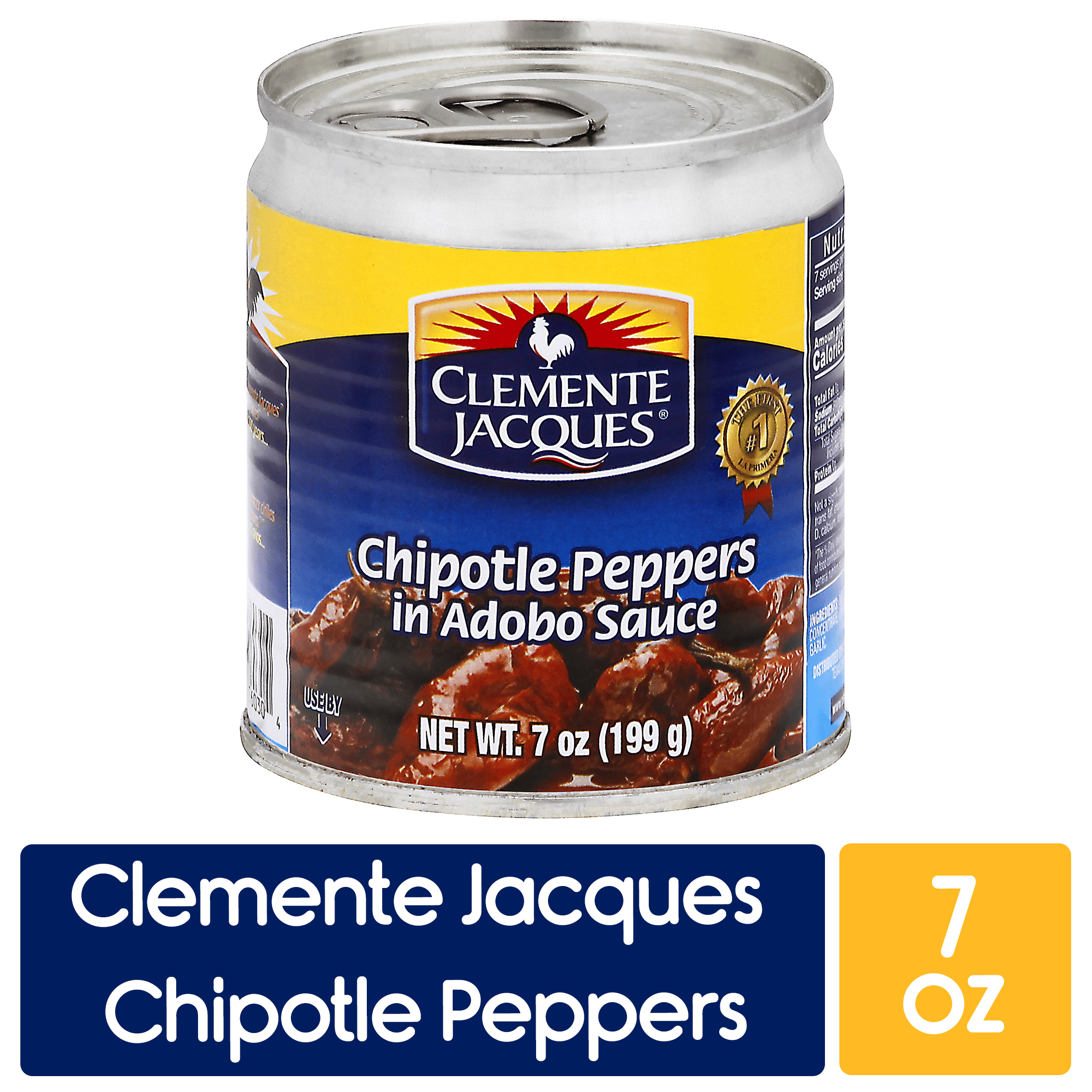 Clemente Jacques Chipotle Peppers in Adobo Sauce, 7 oz Can