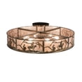 thumbnail image 7 of Meyda Tiffany 99865 Cowboy 6 Light 49" Wide Semi-Flush Drum Ceiling Fixture - Copper, 7 of 7