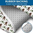 thumbnail image 4 of Brown Bigfoot and Tree Pattern Bathroom Rugs Sets 3 Piece,Toilet Cover Set,Absorbent Non Slip Bathroom Mats Sets with U-Shaped Contour Rug Toilet Rug Set, 4 of 5