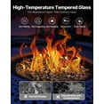 thumbnail image 3 of VEVOR 20 LBS Fire Glass 1/2-Inch Fireplace Glass Rocks for Fire Pit Table Copper, 3 of 9