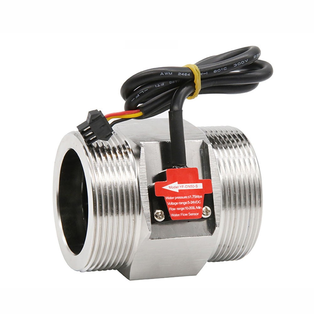G2" DN50 Hall turbine water stream meter sensor meter S304 Stainless
