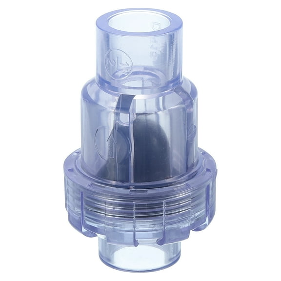 Uxcell Check Valve, Single Union Check Valve Slip Swing No-return Valve for Backflow Prevention 1/2"