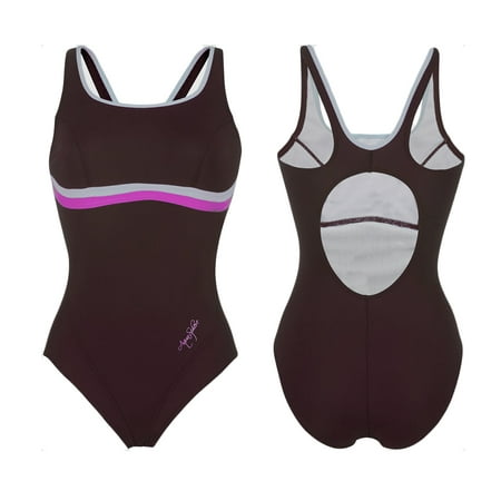 UPC 846713000582 product image for Aqua Sphere Women's Nazca Swimsuit, Black/Purple, 40 | upcitemdb.com