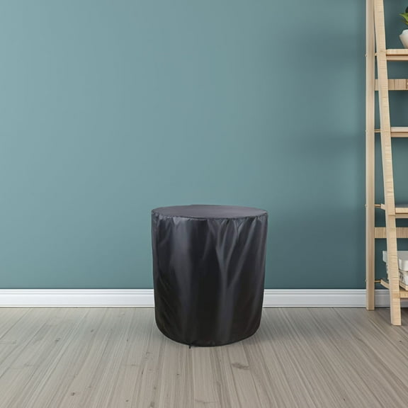 DEEPCRAFF Round Patio Table Cover 1Set Waterproof Small Patio Table .79X20.83X20.83in Black Oxford Fabric Garden