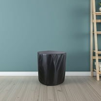 DEEPCRAFF Round Patio Table Cover 1Set Waterproof Small Patio Table .79X20.83X20.83in Black Oxford Fabric Garden