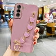 thumbnail image 2 of Funda de silicona chapada en corazón para Samsung S23, S21, Ultra, S22 Plus, S20 FE, Note 20, Ultra S10, TPU, 2 of 5
