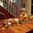 thumbnail image 4 of Chemin de Table d'Automne 70 Pouces de Long Orange Citrouille Érable Coton Lin Foulards de Commode Chemin de Table pour Cuisine Café/salle à Manger/canapé/table d'Appoint Chambre Maison Salon Foulards Déco pour Fête Di, 4 of 7