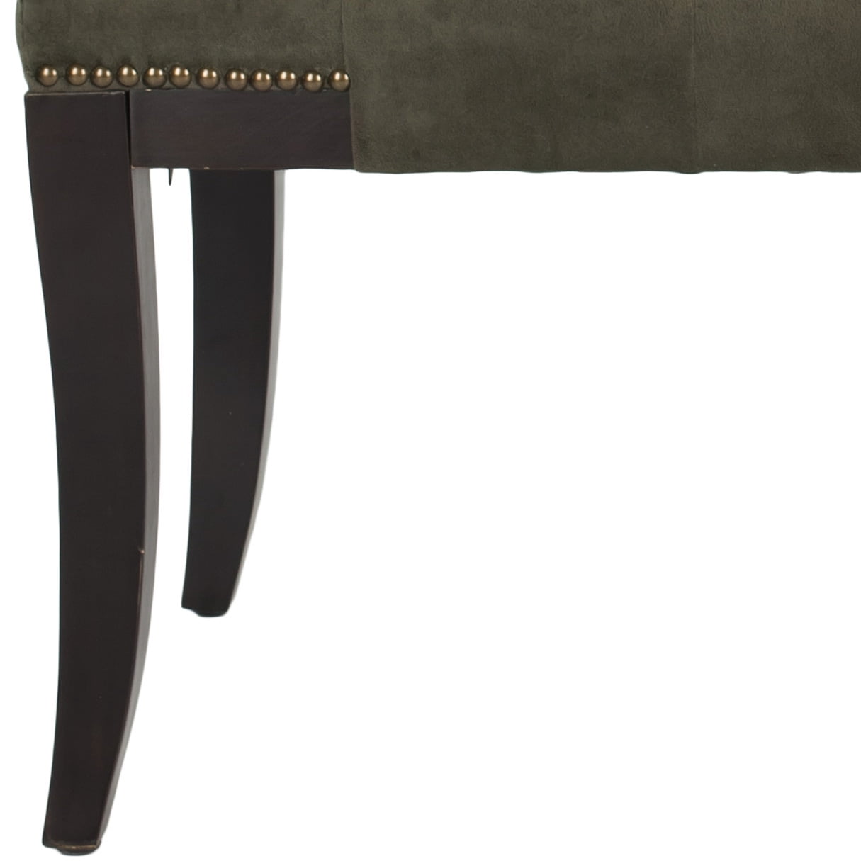 SAFAVIEH Gibbons Classic Glam Upholstered Bench w/ Nail Heads