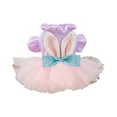 thumbnail image 2 of Easter Dog Cat Dress, Purple Pet Party Outfit for Easter Photo Sessions, Breathable Mesh Holiday Costume for Small Dogs and Cats, 2 of 7