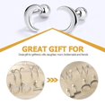 thumbnail image 2 of Moon Earrings Men Star Ear Stud Men Ear Studs Earrings Men Stainless Steel Earrings Set Ear Jewelries, 2 of 2