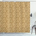 thumbnail image 1 of Ambesonne Floral Shower Curtain, Worn out Curled Stems, 69"Wx84"L, Beige and Caramel, 1 of 3
