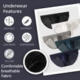 thumbnail image 3 of Kudavo Men's Bikini Briefs,Cool & Breathable Nylon Moisture‑Wicking Underwear,3‑Pack,Size M, 3 of 6