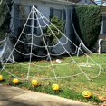thumbnail image 4 of Telaraña de Halloween triangular - Decoraciones de Halloween para exteriores - Telaraña de cuerda grande con gancho para decoración de jardín de Halloween, 4 of 5