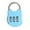Sky Blue, variant on Naierhg Digit Number Lock Multipurpose Wear Resistant 6 Colors 3 Digit Combination Padlock Code lock for Home