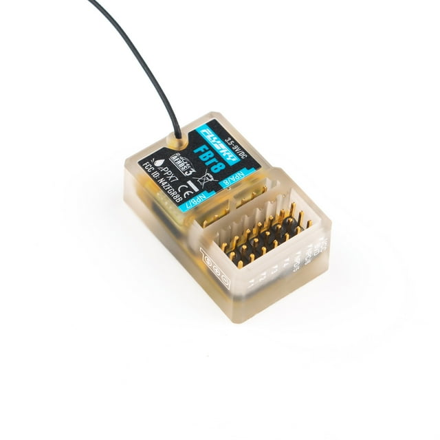 Flysky FBr8 2.4GHz 8-Channel Marine with AFHDS 3 Protocol, PPX7 Waterproof Rating, 4096 Resolution, and Multi-Protocol Support (PWM/PPM/i-BUS2/S.BUS) for Remote Control Boats – Includes