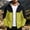 Yellow, variant on Men’s Outdoor Windproof Color Block Zip Up Jackets Camping Hiking Travel Dstring Hood Long Sleeve Outerwear Tops Yellow XXXL