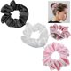 thumbnail image 1 of 3PCS Pocket Scrunchies Hair Ties with Hidden Zipper Stash Scrunchy Ponytail Holder Secret Compartment Items, 1 of 5