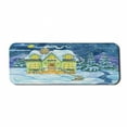 thumbnail image 1 of Winter Computer Mouse Pad, Christmas House Covered in Snow Along Moon Sky Village Pine Trees Merry Landscape, Rectangle Non-Slip Rubber Mousepad Large, 31" x 12" Gaming Size, Multicolor, by Ambesonne, 1 of 2