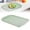 Green, variant on Rectangular Serving Tray, Plastic Multipurpose Tray for indoor and Kitchen, Yule Log Pan, Pink (43.5X30Cm)