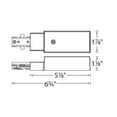 thumbnail image 2 of THL-HLES-5A-WT-WAC Limited-Accessory - 2.5 Inch 5A H Track Slim Live End Connector Current Limiter with Switch-White Finish, 2 of 2
