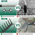 thumbnail image 5 of DEROFIT Garden Rake, 72 inch Long 14 Inch Wide Heavy Duty 14 Tines Metal Bow Rake for Lawn,Hard Landscape Cultivator Garden Rake,Gray, 5 of 7