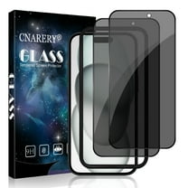 [2 Pack][Full Coverage] Cnarery Privacy Screen Protector for iPhone 15 6.1 inch, Anti Spy Tempered Glass with Installation Frame Anti-peeping Easy Installation