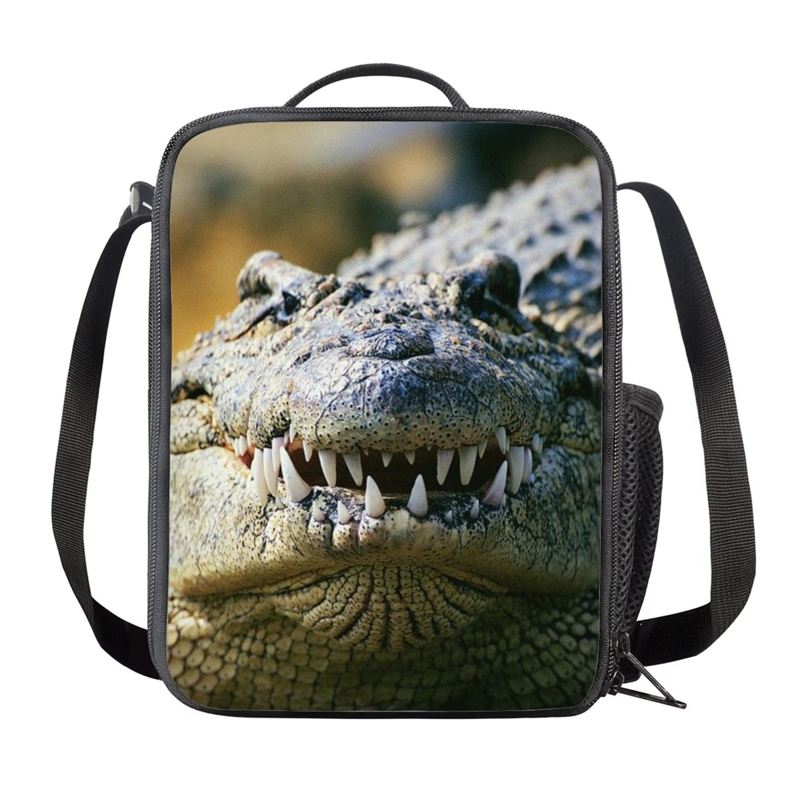  Alligator Crocodile Green Lunch Bags for Boys Girls Insulated  Small Cooler Lunch Box Toddler Lunchbox School Office Women Tote Lunchbags:  Home & Kitchen