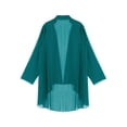 thumbnail image 4 of Jowowha Kimono Cardigans pour Femmes en Chiffon Transparent, Vestes Décontractées Amples à devant Ouvert, Vert P, 4 of 6
