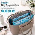 thumbnail image 5 of 1-Pack Women’s Purse Organizer Insert with Zipper Handles, Multi-Pocket Handbag Tote Liner, Travel Bag-in-Bag Storage Insert TIKA, 5 of 7