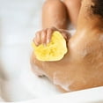 thumbnail image 4 of SHIMELE Loofah Bath Sponge Scrubber, Mesh Shower Loofah Sponge, with Lanyard, Yellow, 4 of 7