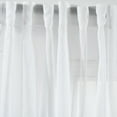 thumbnail image 2 of Zuri Flora Sheer Window Curtain Panels Blue/Coral 38 inX 84 in Set, 2 of 7