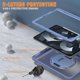 thumbnail image 5 of KAIYANG Funda de PC+TPU para iPad Air 11 (2024) / Air (2020) / (2022) / Pro 11 (2018) / (2020) / (2021) / (2022) en gris lavanda y multicolor, 5 of 5