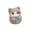 A003- Gray, variant on Plush Black Cat Stuffed Animal, 5.1 Inch Soundable Fortune Cat Ornament For Home Decor 1 Pack