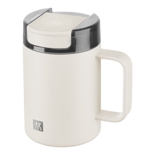 ZWILLING Tasse Contenant Isotherme Plus, 380 ml, Acier Inoxydable, Crème